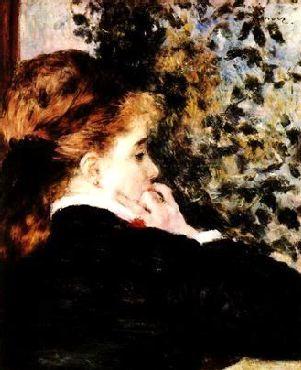 Pierre Renoir Pensive France oil painting art
